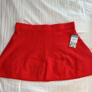 Crown & Ivy Vibrant red soft skirt
